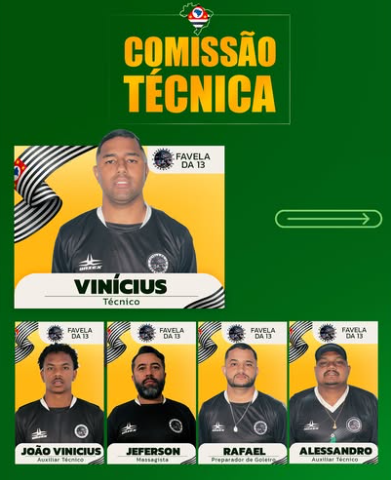 Comissão Técnica - Seleção Taça das Favelas SP