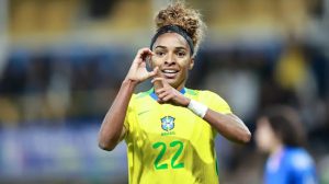 Gol Luany - Brasil 1x0 Itália. (Foto: Lívia Villas Boas/ CBF)