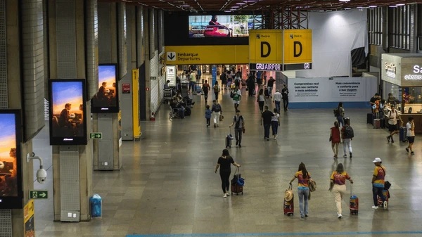 Aeroporto de Guarulhos é o principal local de embarque e desembarque no Brasil - Foto: Reprodução