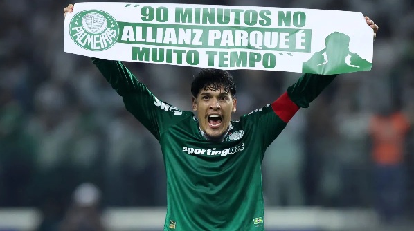 Faixa simboliza espírito alviverde nesta quinta-feira (30) - Foto: Alexandre Schneider/Getty Images