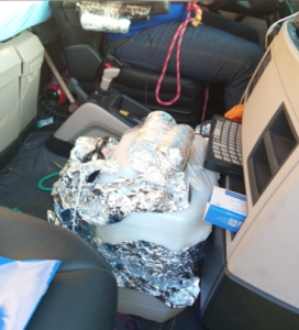 Rodoanel interditado; bomba no caminhão - Foto: Reprodução/Polícia Militar