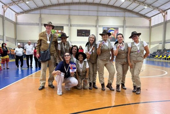 Atletas guarulhenses faturaram prata na coreografia (Foto: Divulgação)