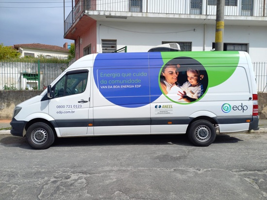 Van da Boa Energia chega a Guarulhos (Foto: Divulgação)