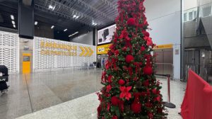 Espírito natalino toma conta do Aeroporto Internacional de São Paulo, em Guarulhos (Foto: Divulgação GRU Airport)
