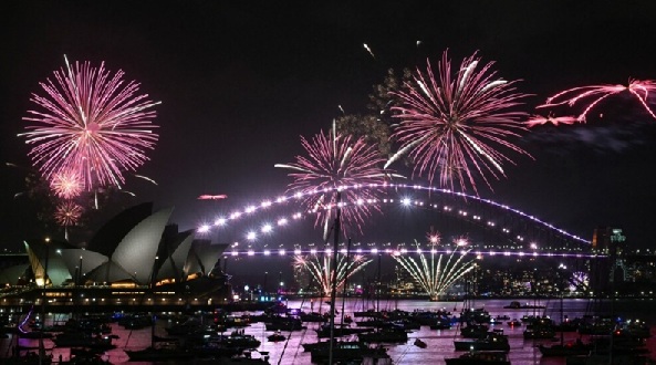 Virada de ano na Austrália - Foto: Anadolu Agency/Getty Images