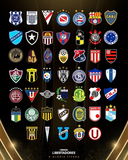 Times classificados para Copa Libertadores 2026 (Foto: Divulgação/Conmebol)