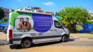 Van da Boa Energia da EDP leva campanha de regularização de débitos ao Cabuçu, em Guarulhos (Foto: Divulgação)