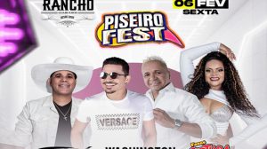 Piseiro Fest 2026 reúne Washington Brasileiro, Soró Silva e Cintura de Mola em Guarulhos (Foto: Divulgação)