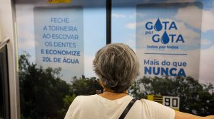 Imagens do Cantareira chegam ao Metrô para conscientizar sobre o uso da água (Foto: Divulgação/Governo de SP)