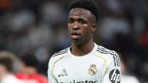 Vini Jr. decide para o Real Madrid (Foto: Pierre Philippe Marcou/AFP)