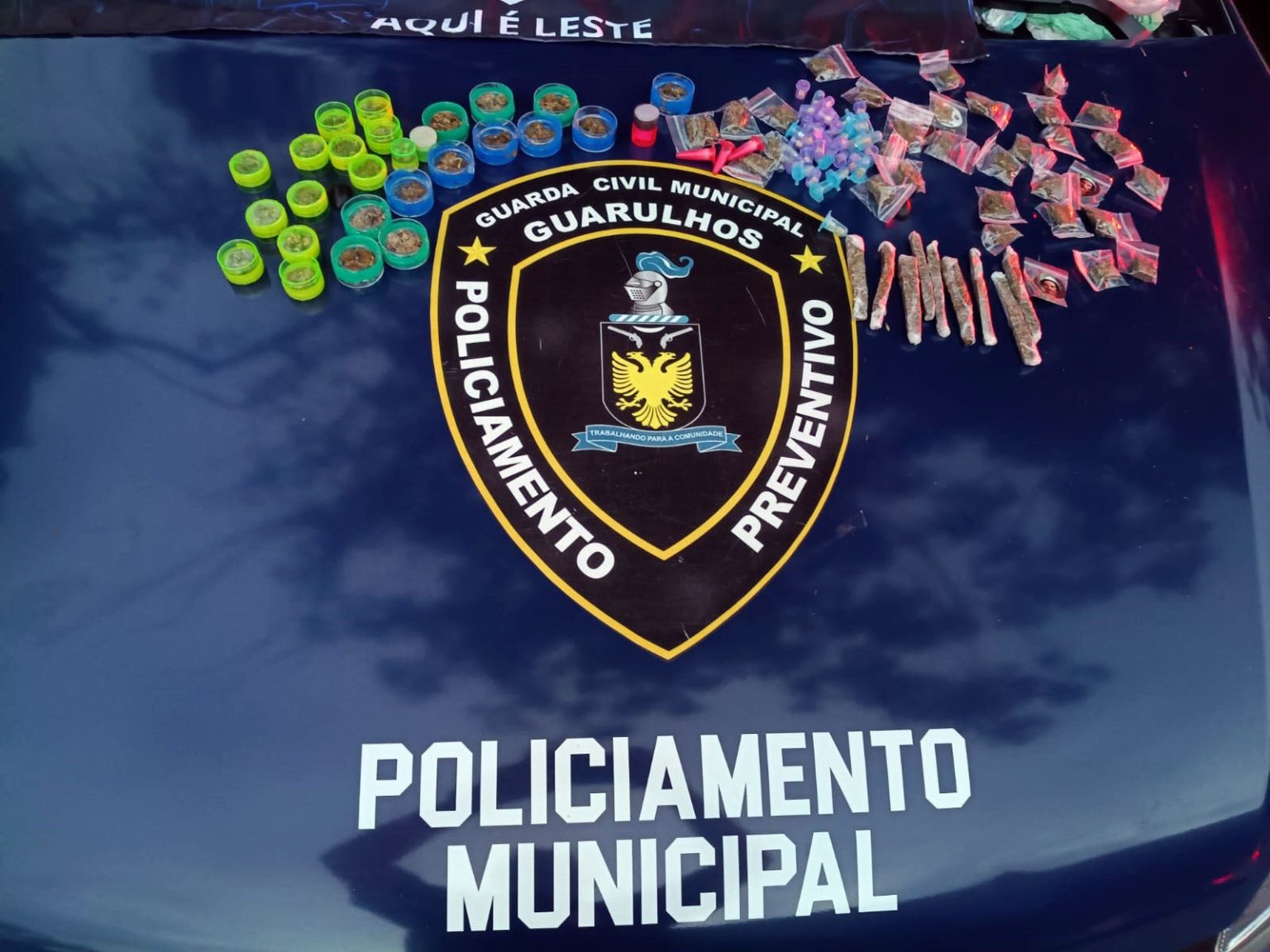 GCM de Guarulhos apreende 460 porções de drogas e prende suspeito (Foto-Divulgação / PMG)