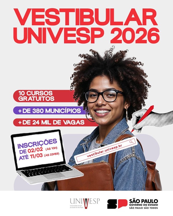 Univesp Guarulhos abre inscrições para vestibular com cursos gratuitos nas áreas de computação e negócios (Fotos: Divulgação / PMG)