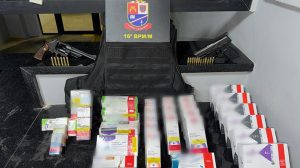 Polícia recupera medicamentos avaliados em R$ 22 mil e prende dupla por roubo em São Paulo (Foto-PMSP)
