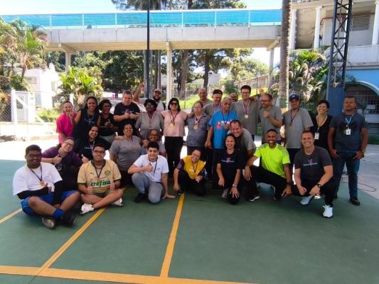 Dupla da Subsecretaria de Acessibilidade vence torneio de dominó do Cerag em Guarulhos (Fotos Divulgação / PMG)