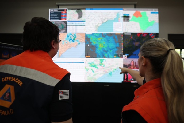 Defesa Civil prevê trégua da chuva e aumento das temperaturas no estado de São Paulo e Guarulhos (Foto: Divulgação/Governo de SP)
