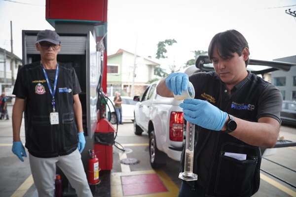 Governo de SP realiza força-tarefa de fiscalização em postos de combustíveis na capital (Foto-Divulgação)