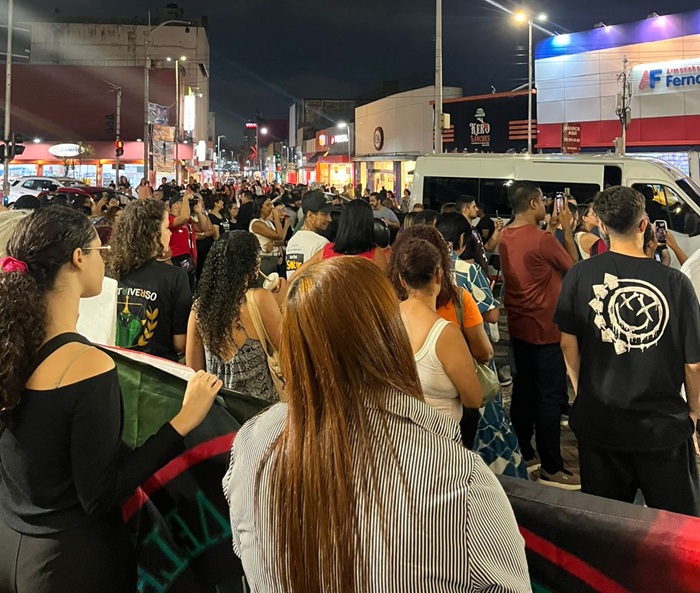 Ato contra o feminicídio / Foto: Gabriel Barbosa