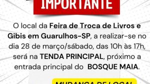 Troca de livros gratuita acontece no Bosque Maia, em Guarulhos (Foto-Divulgação)