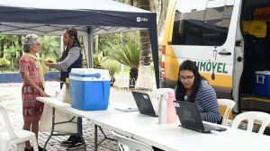 Vacimóvel intensifica vacinação no Centro e em bairros de Guarulhos (Foto: Umaitá Pires / PMG)