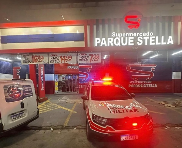 Suspeito é preso após furto a supermercado no Pimentas, em Guarulhos (Foto-Reprodução)