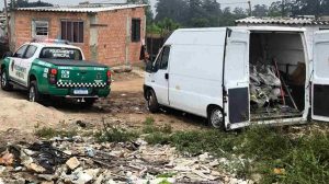 GCM Ambiental apreende veículo por descarte irregular e resgata capivara em Guarulhos (Foto: Divulgação/PMG)