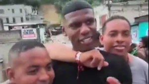 Arboleda flagrado em festa no Equador / Foto: Reprodução