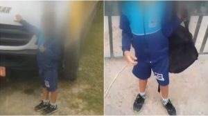 Menino de 5 anos é esquecido em van escolar e consegue sair sozinho em Guarulhos (Foto: Reprodução)
