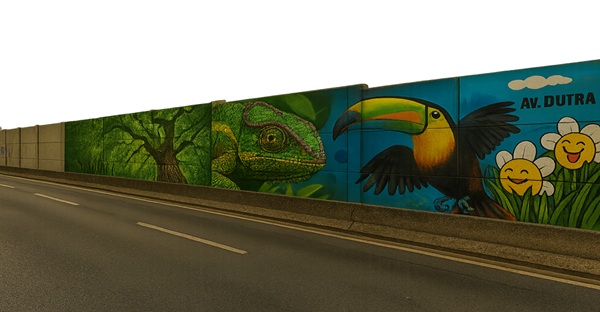 Via Dutra vira galeria a céu aberto com nova fase do Projeto Grafite em Guarulhos (Foto-Reprodução)