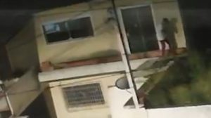 Imagens capturadas por uma câmera de segurança