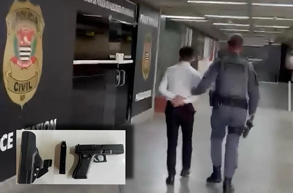 Incidente no Aeroporto: Guarucoop suspende taxista após uso de simulacro de arma (Foto-Reprodução)