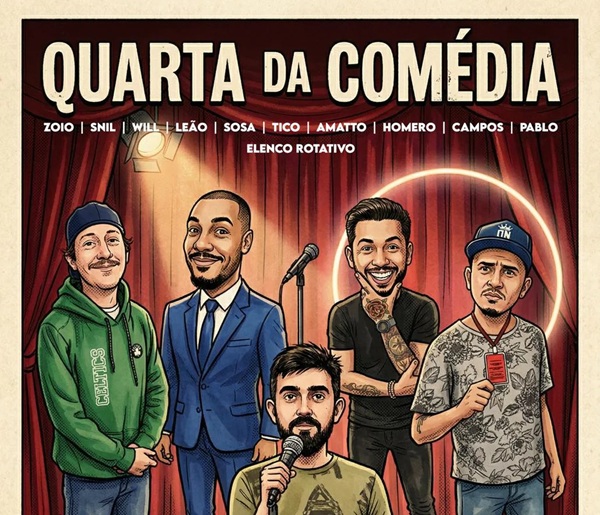 Cultura e Lazer: Noite de Stand-Up Comedy Movimenta o Cenário de Entretenimento no Meio da Semana (Foto-Divulgação)
