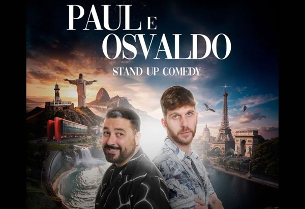 Paul Cabanes e Osvaldo apresentam show de stand-up em Guarulhos nesta quinta-feira (Foto-Divulgação)