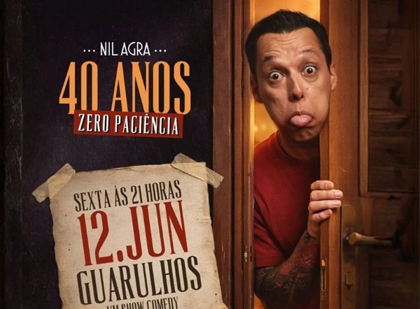 Nil Agra se apresenta em Guarulhos com show de stand-up nesta quinta-feira (Foto-Divulgação)