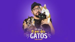 Pai dos Gatos apresenta espetáculo de stand-up em Guarulhos no próximo dia 20 (Foto-Divulgação)