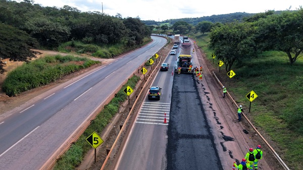 Motiva Minas-SP divulga cronograma semanal de obras e manutenção na Fernão Dias (Foto-Divulgação)