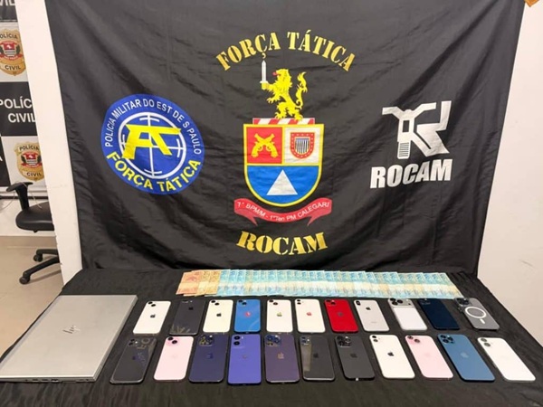 PM prende receptador e recupera 21 celulares roubados e furtados na Santa Ifigênia (Foto-Reprodução)
