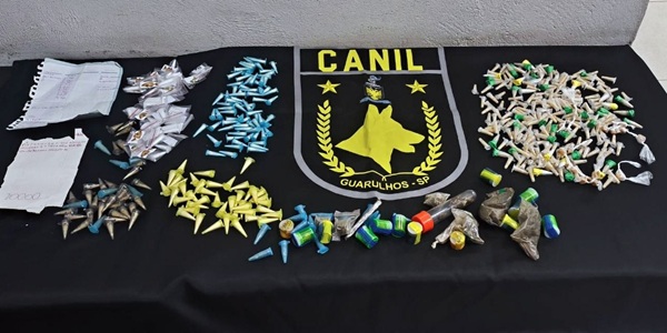 GCM prende homem por furto de fios e retira mais de 4 kg de drogas das ruas de Guarulhos (Foto: Divulgação - PMG)
