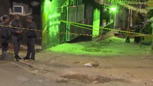 Local do tiroteio isolado pela Polícia Militar / Imagem: Record