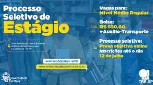 Inscrições para 175 vagas de estágio no TRE-SP terminam neste domingo (Foto-Divulgação)