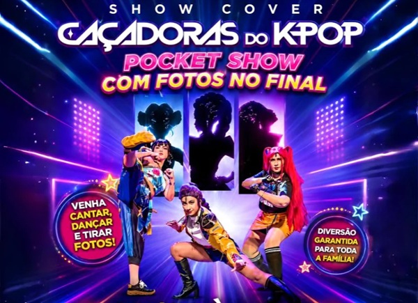Guarulhos recebe pocket show das Caçadoras do K-Pop (Divulgalção)