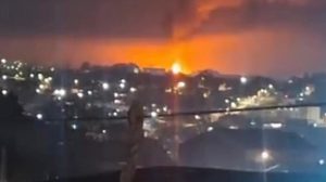 Imagem registrada na madrugada desta quarta-feira