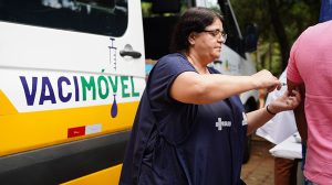 Vacimóvel reforça vacinação contra sarampo e gripe (Foto: Umaitá Pires/PMG)