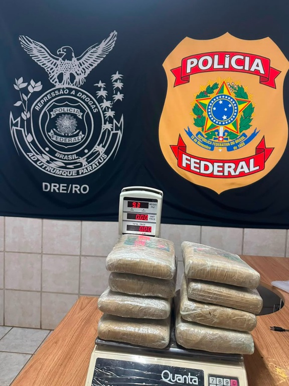 PF prende homem com cerca de 9 kg de skunk em aeroporto de Porto Velho (Foto-Reprodução)