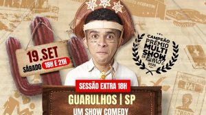 Wêlson Nunes apresenta comédia stand-up (Divulgação)