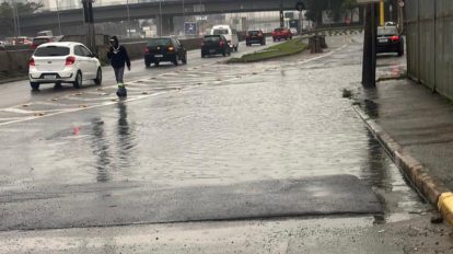 Alagamento volta a atingir trecho (Foto-Reprodução)