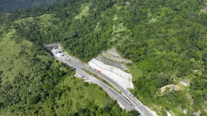 Serra Antiga da Tamoios é interditada após chuva forte (Foto: Divulgação/Governo de SP)