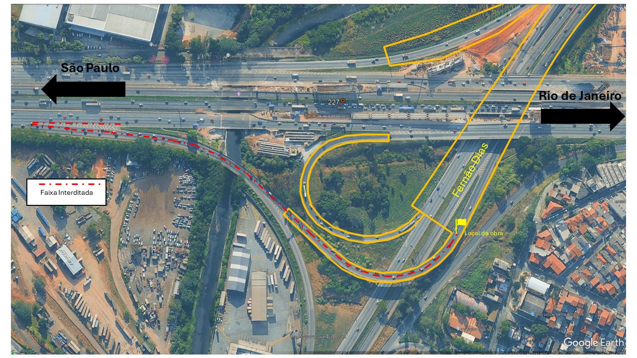 Fernão Dias terá obras noturnas em viadutos (Divulgação)