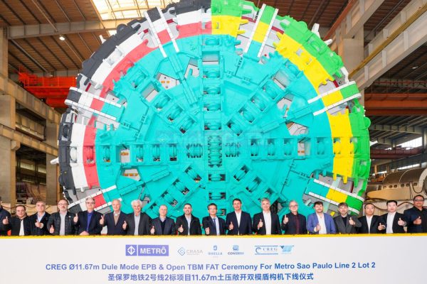 Tuneladora inicia escavações subterrâneas da Linha 2-Verde (Reprodução)