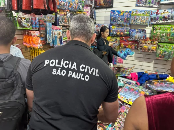 Polícia de SP apreende mais de 52 mil brinquedos (Foto-Divulgação/Governo de SP)
